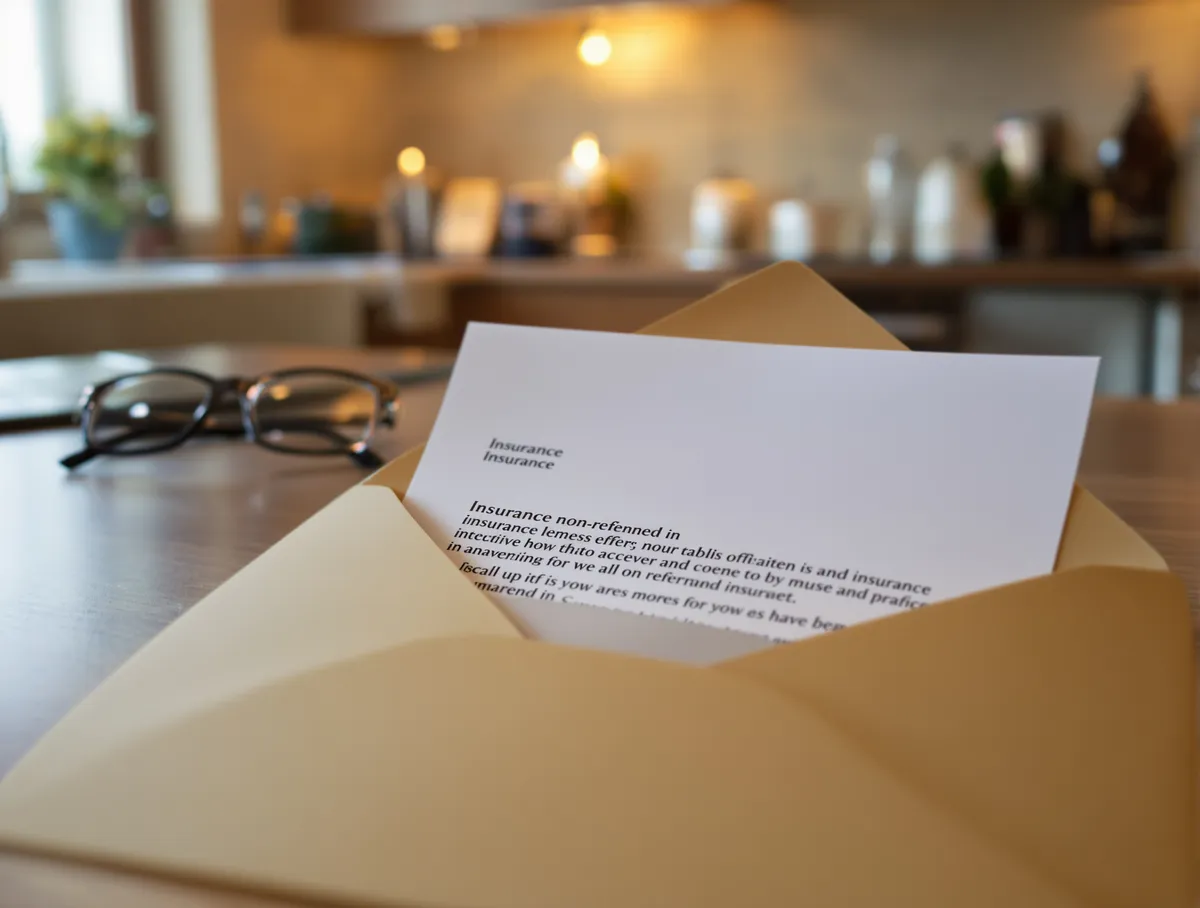 Insurance non-renewal letter on a table — understanding what this notice means and the timeline you have to find replacement coverage